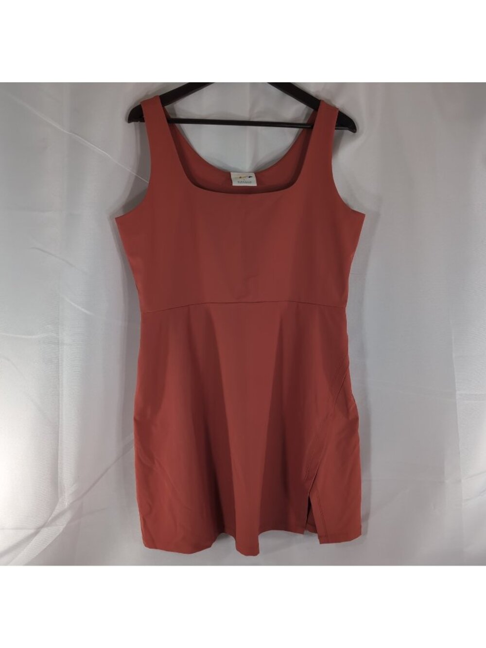 Alder Get Dirty Dress 2.0 Orange Women's L Large Activewear WC223017 Tank Slit